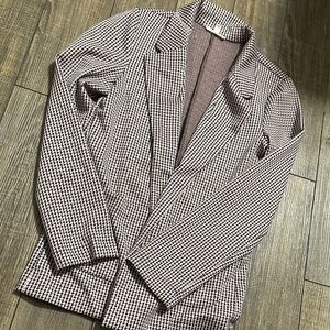 Stylish Houndstooth Blazer